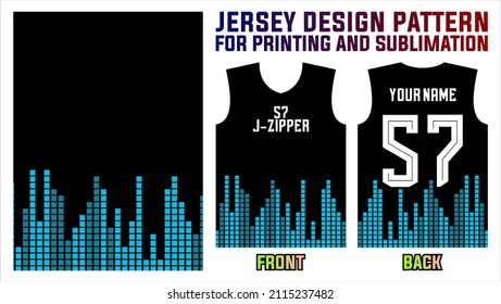 jersey design pattern for printing and sublimation. sports jersey fabric abstract background and template