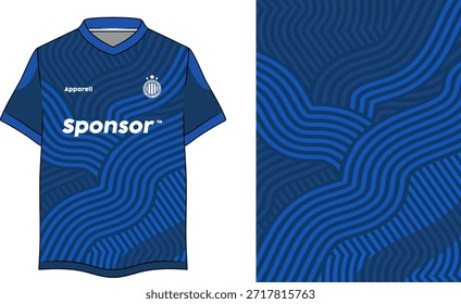 Diseño o patrón de jersey para sublimación o impresión de jersey