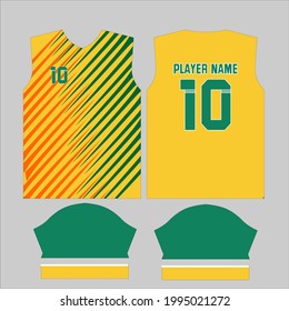 Jersey Design in Ready to use Print. 