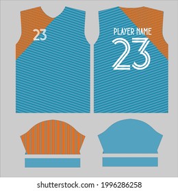Jersey Design in Ready to use Print. 