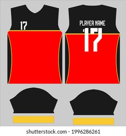 Jersey Design in Ready to use Print. 