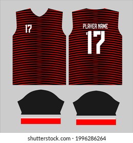 Jersey Design in Ready to use Print. 