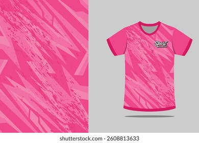 Jersey design soccer football sublimation vector template  in a pink color