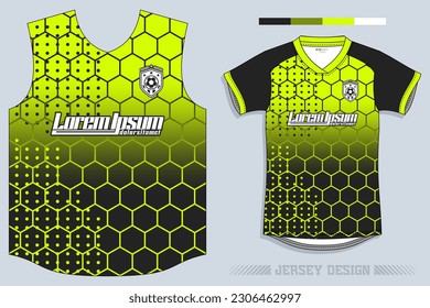 Jersey Design, Soccer Jersey Pattern Design, Sublimation T Shirt, Football Soccer Kit, Basketball Jersey, Spott Suit, Ready Print File, Design Jersey Chartreuse