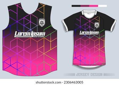 Jersey Design, Soccer Jersey Pattern Design, Sublimation T Shirt, Football Soccer Kit, Basketball Jersey, Spott Suit, Ready Print File, Design Jersey Pink