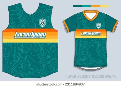 Jersey Design, Soccer Jersey Pattern Design, Sublimation T Shirt, Football Soccer Kit, Basketball Jersey, Spott Suit, Ready Print File, Design Jersey Deep Tosca