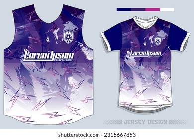 Jersey Design, Soccer Jersey Pattern Design, Sublimation T Shirt, Football Soccer Kit, Basketball Jersey, Spott Suit, Ready Print File, Design Jersey Purple