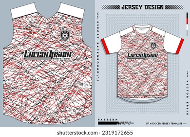 Jersey Design, Design der Jersey-Muster, Sublimations-T-Shirt, Football-Fußballkit, Basketball Jersey, Spott-Suit, Ready-Print-Datei, Design Jersey Abstrakt