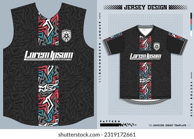 Jersey Design, Soccer Jersey Pattern Design, Sublimation T Shirt, Football Soccer Kit, Basketball Jersey, Spott Suit, Ready Print File, Design Jersey Black Grunge