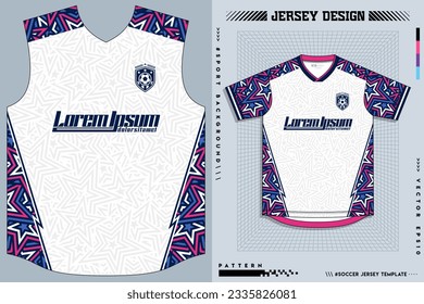 Jersey Design, Soccer Jersey Pattern Design, Sublimation T Shirt, Football Soccer Kit, Basketball Jersey, Spott Suit, Ready Print File, Design Jersey White Deep Nevy Blue