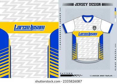 Jersey Design, Soccer Jersey Pattern Design, Sublimation T Shirt, Football Soccer Kit, Basketball Jersey, Spott Suit, Ready Print File, Design Jersey White Blue