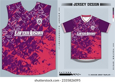 Jersey Design, Soccer Jersey Pattern Design, Sublimation T Shirt, Football Soccer Kit, Basketball Jersey, Spott Suit, Ready Print File, Design Jersey Magenta Purple