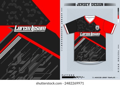 Jersey-Design, Fußball-Jersey-Muster-Design, Sublimations-T-Shirt, Fußball-Kit, Basketball-Jersey, Spott-Anzug, fertige Druckdatei, Design-Jersey 