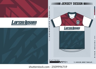 Jersey Design, Design de padrão de futebol Jersey, Sublimação T Shirt, Kit de futebol americano, Jersey de basquete, Terno Spott, Arquivo de impressão pronto, Design Jersey