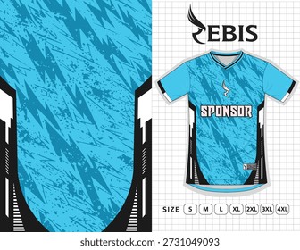 Jersey Design, Soccer Jersey Pattern Design, Sublimation T Shirt, Football Soccer Kit, Basketball Jersey, Spott Suit, Ready Print File, Design Jersey blue