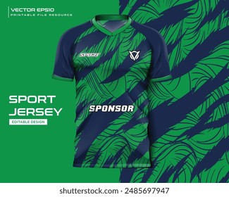 jersey design sport abstract green pattern design for soccer, football, gaming, cycling design kit