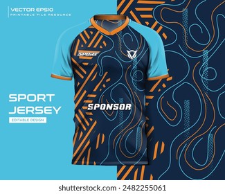 Jersey Design Sport Abstrakte Linie Streifen Muster Design für Fußball, Fußball, Gaming, Radsport Design Kit