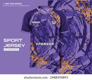 jersey design sport abstracto púrpura splash grunge diseño de patrón para fútbol, carreras, fútbol, juegos, kit de diseño de ciclismo