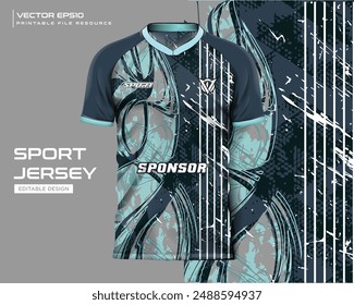 jersey design sport abstract splash grunge pattern design for soccer, racing, football, gaming, cycling design kit