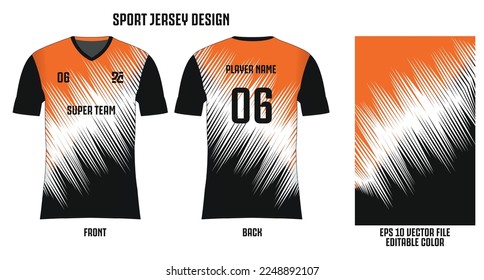 Jersey Design Sport Background Vector