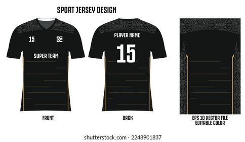 Jersey Design Sport Background Vector