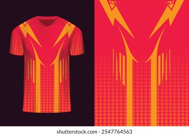 Jersey design for sports, Football Cricket Soccer Racing kit design vector t-shirt