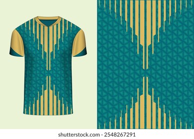 Jersey design for sports, Football Cricket Soccer Racing kit design vector t-shirt