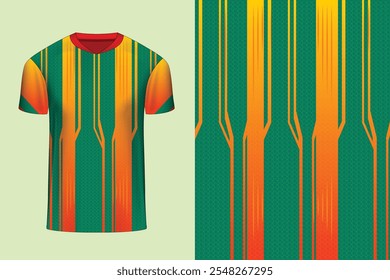 Jersey design for sports, Football Cricket Soccer Racing kit design vector t-shirt