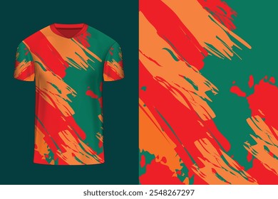 Jersey design for sports, Football Cricket Soccer Racing kit design vector t-shirt