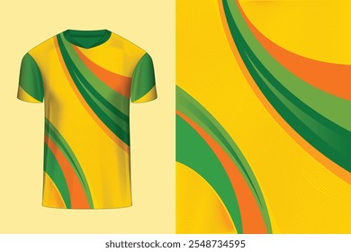 Jersey design for sports, Football Cricket Soccer Racing kit design vector t-shirt