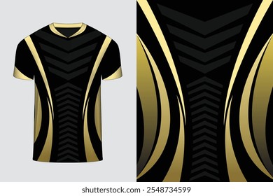 Jersey design for sports, Football Cricket Soccer Racing kit design vector t-shirt