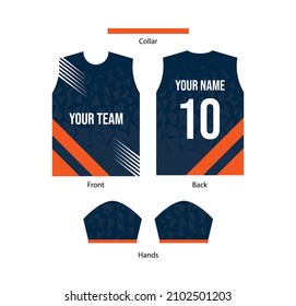 Jersey design for sports and game team