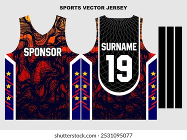 design de camisa para modelo uniforme esportivo
