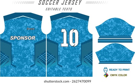 Jersey design sportswear cool geometry pattern Jersey t-shirt design concept Illustration, abstract halftone printed t shirt Volleyball jersey Football badminton Soccer and netball Sport uniform kit