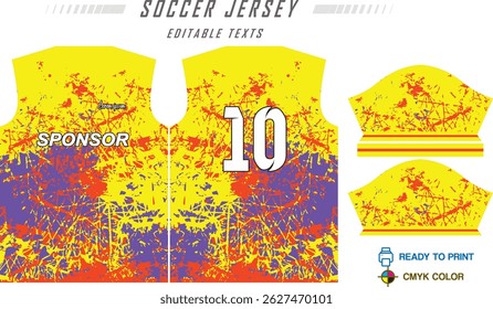 Jersey design sportswear cool geometry pattern Jersey t-shirt design concept Illustration, abstract halftone printed t shirt Volleyball jersey Football badminton Soccer and netball Sport uniform kit