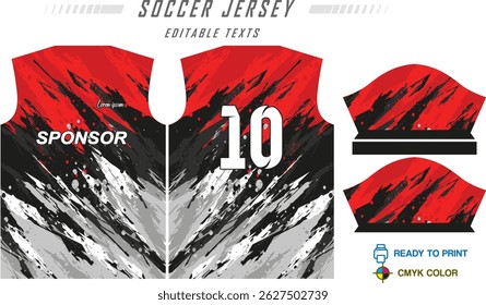 Jersey design sportswear legal geometria padrão Jersey t-shirt design conceito Ilustração, meio-tom abstrato impresso t shirt Vôlei jersey Futebol badminton Futebol e netball Sport uniforme kit