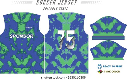 Jersey design sportswear cool geometry pattern Jersey t-shirt design concept Illustration, abstract halftone printed t shirt Volleyball jersey Football badminton Soccer and netball Sport uniform