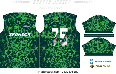 Jersey design sportswear cool geometry pattern Jersey t-shirt design concept Illustration, abstract halftone printed t shirt Volleyball jersey Football badminton Soccer and netball Sport uniform kit