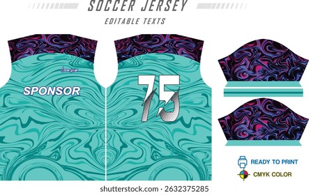 Jersey design sportswear legal geometria padrão Jersey t-shirt design conceito Ilustração, meio-tom abstrato impresso t shirt Vôlei jersey Futebol badminton Futebol e netball Sport uniforme kit