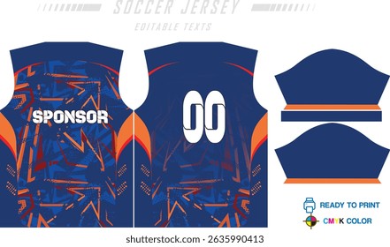 Jersey design sportswear cool geometry pattern Jersey t-shirt design concept Illustration, abstract halftone printed t shirt Volleyball jersey Football badminton Soccer and netball Sport uniform kit