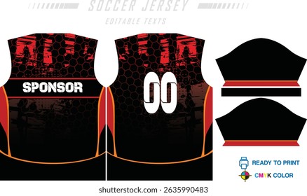Jersey design sportswear cool geometry pattern Jersey t-shirt design concept Illustration, abstract halftone printed t shirt Volleyball jersey Football badminton Soccer and netball Sport uniform kit