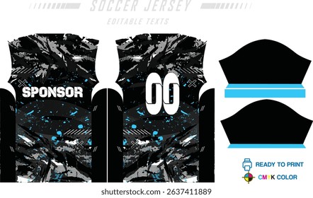 Jersey design sportswear cool geometry pattern Jersey t-shirt design concept Illustration, abstract halftone printed t shirt Volleyball jersey Football badminton Soccer and netball Sport uniform kit