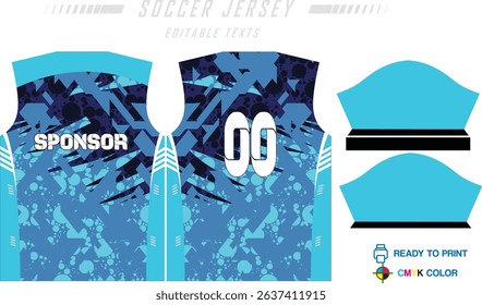 Jersey design sportswear cool geometry pattern Jersey t-shirt design concept Illustration, abstract halftone printed t shirt Volleyball jersey Football badminton Soccer and netball Sport uniform kit