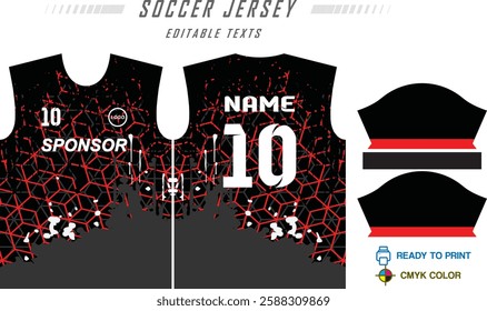 Jersey design sportwear cool geometry pattern Jersey t-shirt design concept Illustration, abstract halftone printed t shirt Volleyball jersey, Football, badminton