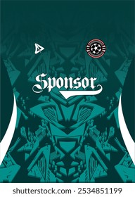 Diseño del jersey, diseño del jersey para la impresión de la sublimación 