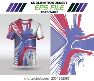 Jersey Design for Sublimation Print, also T-shirt design.