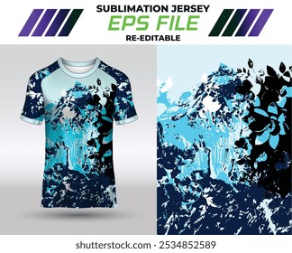 Jersey Design für Sublimation Print, auch T-Shirt Design.