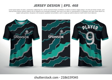 Jersey design sublimation t shirt Premium geometric pattern Incredible Vector collection for Soccer football racing cycling gaming motocross sports