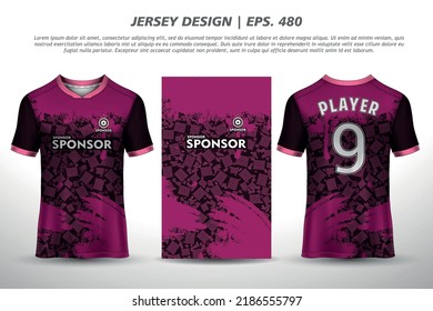 Jersey design sublimation t shirt Premium geometric pattern Incredible Vector collection for Soccer football racing cycling gaming motocross sports