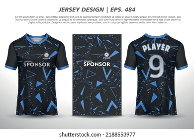 Jersey design sublimation t shirt Premium geometric pattern Incredible Vector collection for Soccer football racing cycling gaming motocross sports